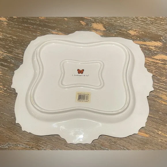 I. Godinger & Co. "Primavera" square plate - Picture 4 of 4